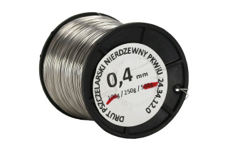 Drut pszczelarski nierdzewny 0,4 mm - 250 g