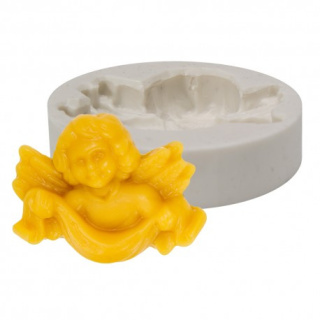 Forma silikonowa Aniołek z szarfą zawieszka 1cm