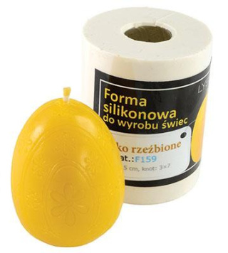 Forma silikonowa - JAJKO RZEŹBIONE - 6,5 cm