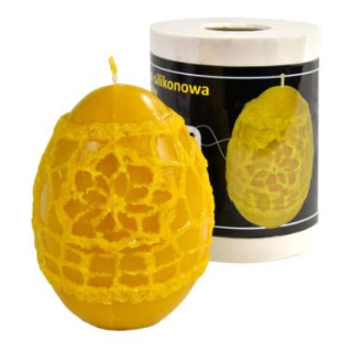 Forma silikonowa - JAJKO Z KORONKĄ 9 cm