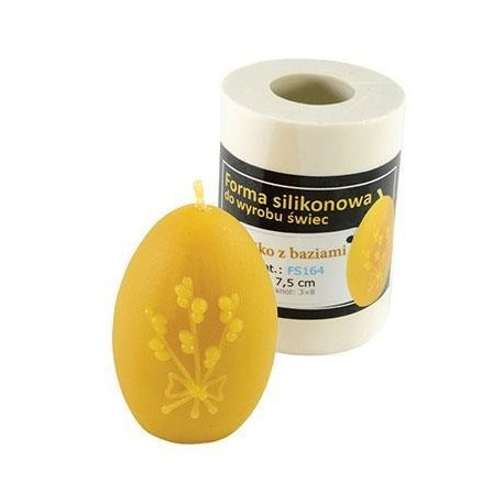 Forma silikonowa Jajo z baziami- wysokośc 7,5cm