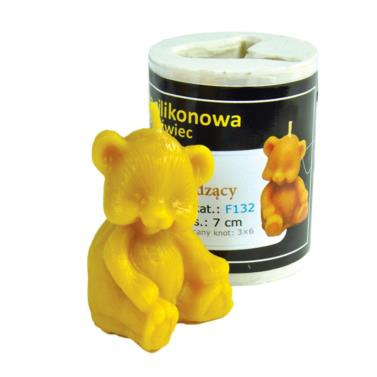 Forma silikonowa - MIŚ SIEDZĄCY 7 cm