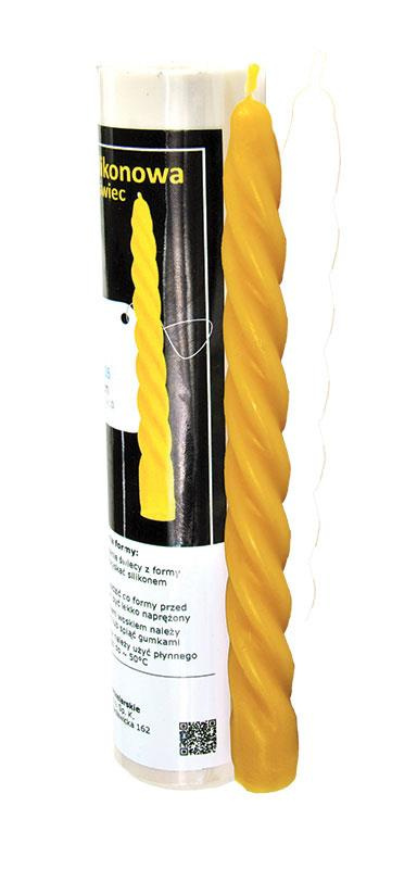 Forma silikonowa - ŚWIECA KRĘCONA 20 cm