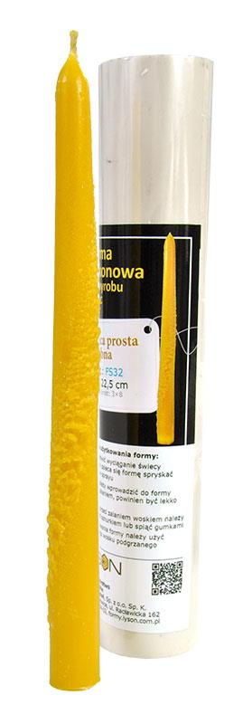 Forma silikonowa - ŚWIECA PROSTA OZDOBNA 22,5 cm