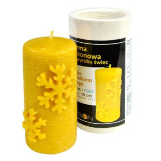 Forma silikonowa - WALEC Z PŁATKIEM ŚNIEGU 10 cm