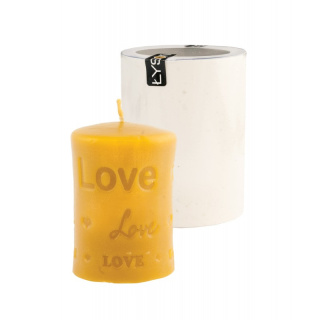 Forma silikonowa - Walec z napisem LOVE