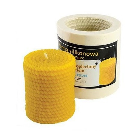 Forma silikonowa walec opleciony sznurkiem wysokość 7cm Forma silikonowa walec opleciony sznurkiem wysokość 7cm