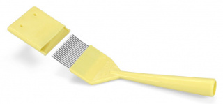 Odsklepiacz gięty z plastikową rączką i z osłonką na igły