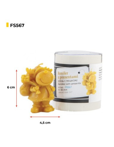 Forma silikonowa Renifer z prezentami