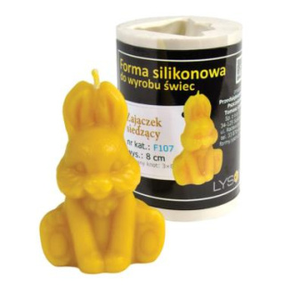 Forma silikonowa - ZAJĄCZEK SIEDZĄCY 8 cm