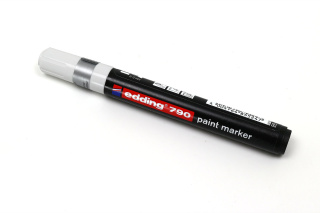 Marker premium biały do znakowania matek pszczelich 790 Edding